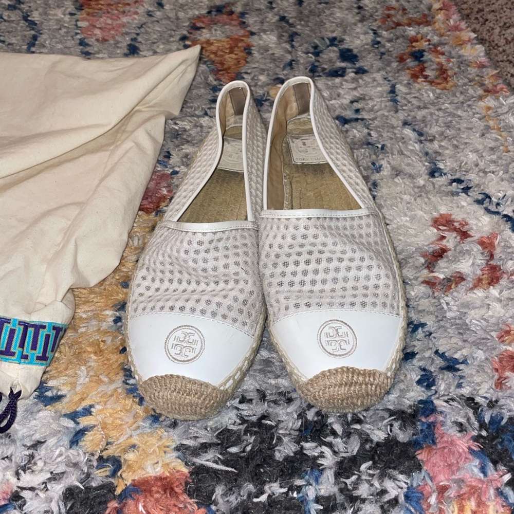 White Tory Burch espadrilles